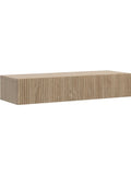 Consola Flotante de Entrada con Cajon, Mesa Suspendida de 90 cm para Pasillo o Recibidor, Acabado Roble Aceitado