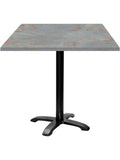 Mesa Profesional de 70 x 70 cm para Restaurante Cafeteria o Hotel con Acabado Gris