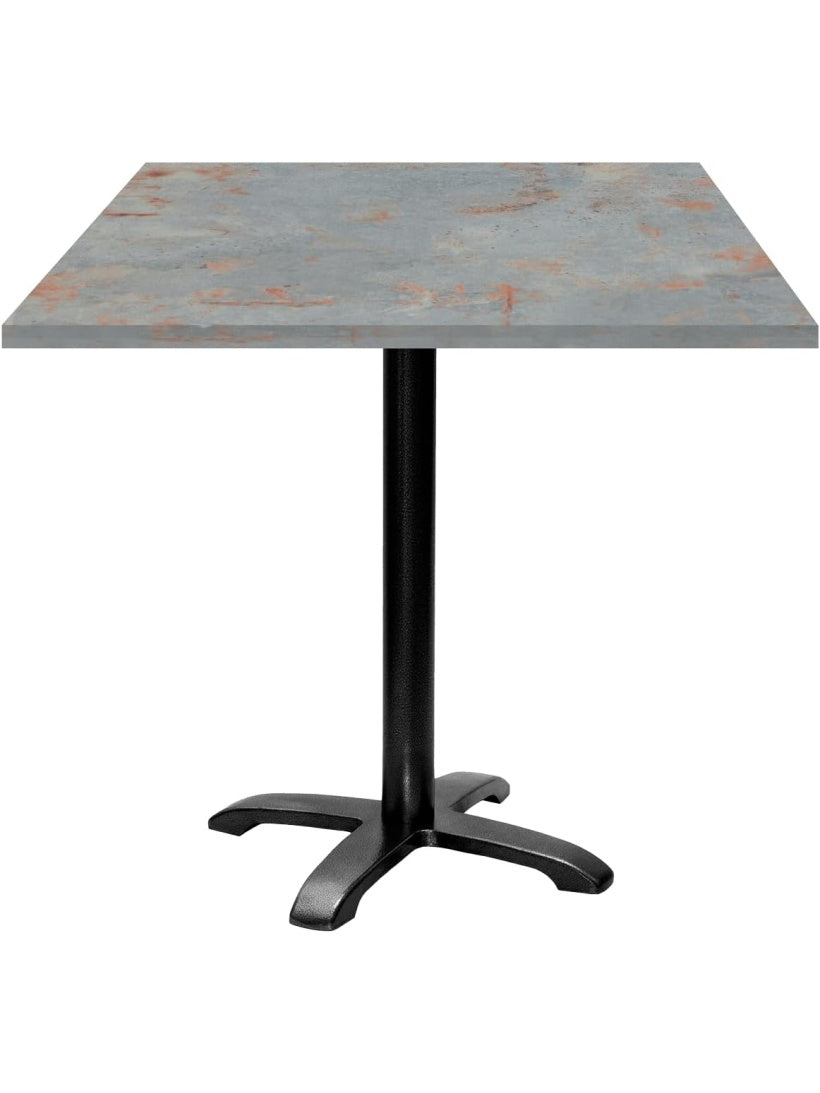 Mesa Profesional de 70 x 70 cm para Restaurante Cafeteria o Hotel con Acabado Gris