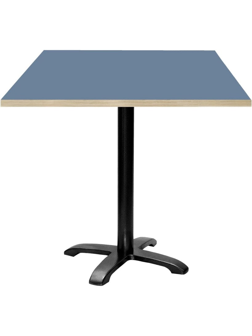 Mesa Decorativa de 70 x 70 cm Color Azul con Diseno Inspirado en Notas Musicales