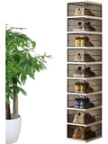 Caja plegable para zapatos con diseno transparente y estructura apilable para organizacion del hogar